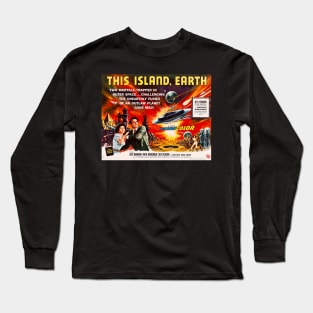 Classic Sci-Fi Movie Lobby Card - This Island Earth Long Sleeve T-Shirt